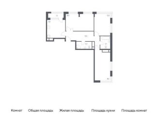 Продажа трехкомнатной квартиры, 89.2 м2, Москва, 3-я Хорошёвская улица, 17А, станция Зорге