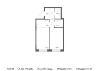 2-комнатная квартира на продажу, 45 м2, Москва, жилой комплекс Квартал Марьино, к4