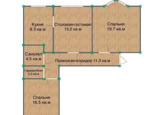 Продам трехкомнатную квартиру, 78.7 м2, Москва, Ленинский проспект, 44, метро Ленинский проспект