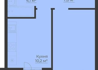 Продаю однокомнатную квартиру, 40.2 м2, Рыбинск