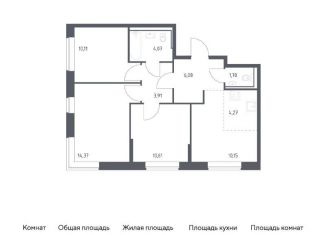 Четырехкомнатная квартира на продажу, 65.3 м2, Санкт-Петербург, Советский проспект, 10