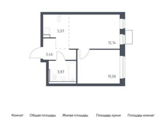 Продам 1-комнатную квартиру, 34.6 м2, посёлок Жилино-1, жилой комплекс Егорово Парк, к3.2