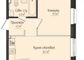 Продается однокомнатная квартира, 36.8 м2, Удмуртия, жилой комплекс Город Оружейников, 23