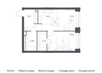 Продается 2-комнатная квартира, 48.9 м2, Москва, метро Кутузовская, жилой комплекс Нова, к1