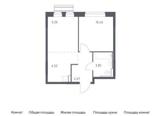 Продаю 1-ком. квартиру, 34.8 м2, Московская область