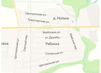 Земельный участок на продажу, 12 сот., деревня Рябинка, Новая улица, 52