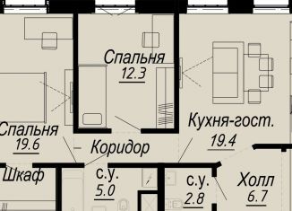 Продам 2-комнатную квартиру, 69.2 м2, Санкт-Петербург, муниципальный округ Аптекарский Остров