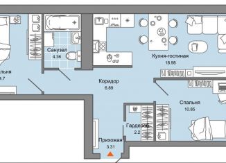 Продаю двухкомнатную квартиру, 63 м2, Киров, Ленинский район