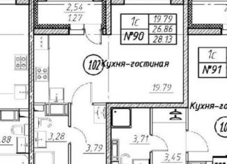 Продается квартира студия, 28.1 м2, Мурино, ЖК Урбанист