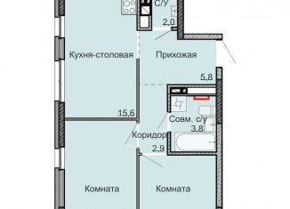 Продается 2-комнатная квартира, 51.2 м2, Ижевск, Ленинский район