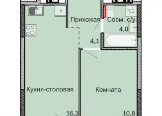 Продам однокомнатную квартиру, 35.2 м2, Ижевск, Ленинский район
