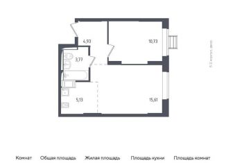 Продается однокомнатная квартира, 40.2 м2, Московская область, жилой комплекс Томилино Парк, к5.1