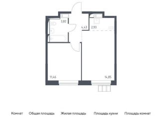 Продаю 2-комнатную квартиру, 37.5 м2, поселение Рязановское, ЖК Алхимово