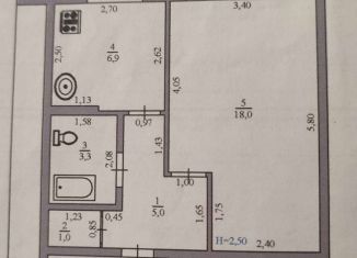 Продажа однокомнатной квартиры, 34.2 м2, село Чур, улица Ломоносова