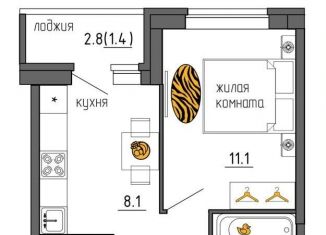 1-комнатная квартира на продажу, 31.7 м2, Пермь, Ижевская улица, 38