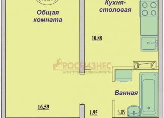 Продам однокомнатную квартиру, 42 м2, Новосибирск, улица Николая Сотникова, 21, метро Студенческая