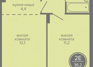 Продам двухкомнатную квартиру, 36.2 м2, Пермь, шоссе Космонавтов, 309А