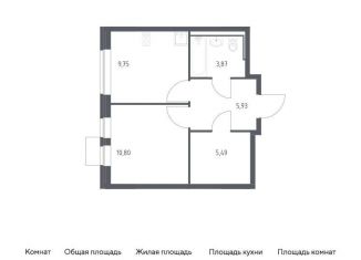 Продам однокомнатную квартиру, 35.8 м2, Москва, Молжаниновский район