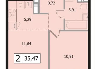 Продам двухкомнатную квартиру, 35.5 м2, Одинцово