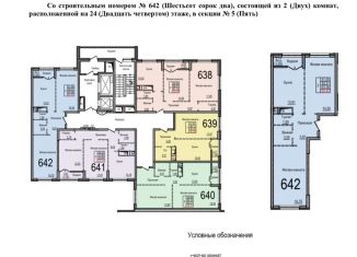 Двухкомнатная квартира на продажу, 54.4 м2, Московская область, жилой комплекс Пехра, к10