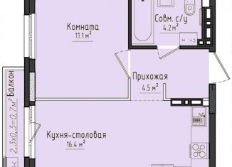 Продается 1-ком. квартира, 36.2 м2, село Первомайский, жилой комплекс Город Оружейников, 23, ЖК Город Оружейников