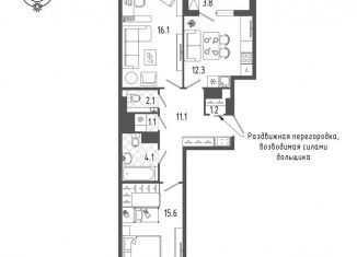 Продаю 2-комнатную квартиру, 65.2 м2, Санкт-Петербург, Измайловский бульвар, 9, метро Московские ворота