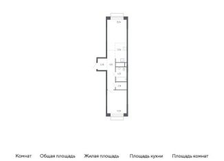 Продаю однокомнатную квартиру, 47 м2, Балашиха, жилой квартал Новоград Павлино, к6