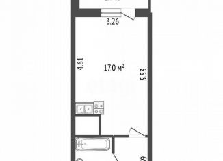Продам квартиру студию, 24.6 м2, посёлок Шушары, Школьная улица, 6к2, ЖК Босфор