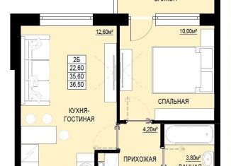 Продам 1-комнатную квартиру, 36.5 м2, Свердловская область
