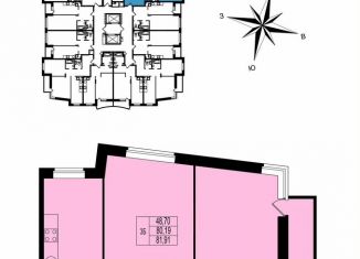 Продается трехкомнатная квартира, 81.9 м2, Владимир, ЖК Гвардейский 2.0, Всесвятская улица, 3к2