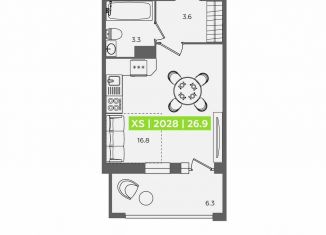 Продам квартиру студию, 26.9 м2, Санкт-Петербург, Приморский район, Планерная улица, 87к1