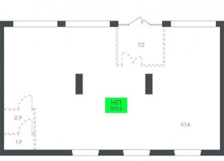 Продажа помещения свободного назначения, 109.68 м2, Тюмень, улица Василия Малкова, 19