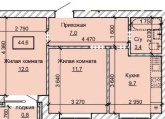 Продаю двухкомнатную квартиру, 44.6 м2, Барнаул