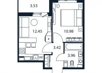 Продам однокомнатную квартиру, 32.6 м2, Мурино