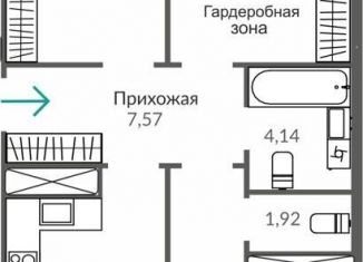 Продажа трехкомнатной квартиры, 84.7 м2, Крым