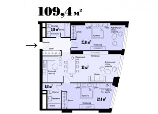 Продам 3-комнатную квартиру, 109 м2, Москва, проспект Мира, 188Бк1, станция Ростокино
