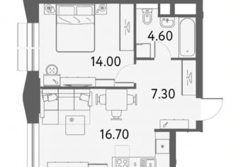 Продам двухкомнатную квартиру, 42.6 м2, Москва, метро ВДНХ, улица Годовикова, 11к4