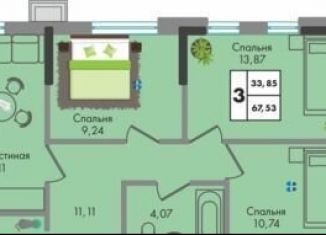 Продаю 2-комнатную квартиру, 67.5 м2, Краснодар, Прикубанский округ