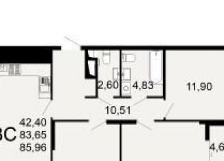 Продам 3-комнатную квартиру, 86 м2, Рязанская область, Льговская улица, 8