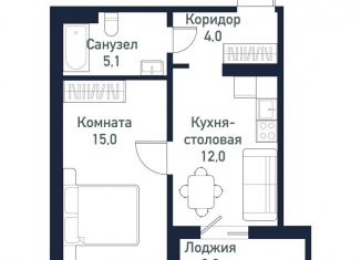 Продается однокомнатная квартира, 36.2 м2, Челябинская область, улица имени капитана Ефимова, 8