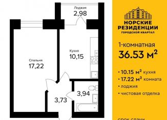 Продажа 1-комнатной квартиры, 36 м2, Ярославль, Дзержинский район, улица Александра Додонова, 8к5