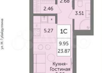 Квартира на продажу студия, 24 м2, Республика Башкортостан, жилой комплекс Урбаника, лит2