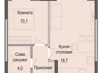 Продается однокомнатная квартира, 36.4 м2, Казань