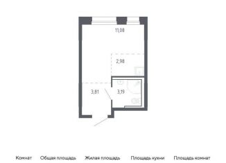 Продаю квартиру студию, 21.1 м2, Тюменская область, жилой комплекс Чаркова 72, 2.2
