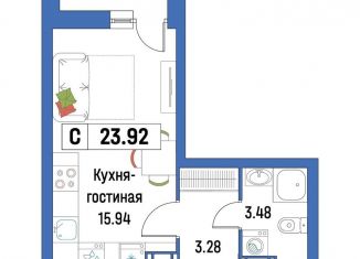 Продажа квартиры студии, 23.9 м2, Ленинградская область