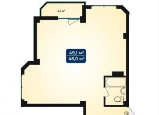 Продается 2-комнатная квартира, 49.1 м2, Сочи, микрорайон Мамайка