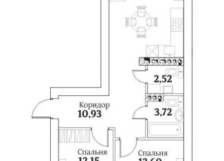 2-ком. квартира на продажу, 57 м2, Челябинская область
