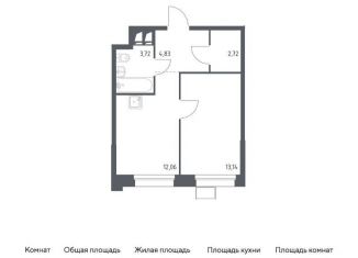 Продам однокомнатную квартиру, 36.5 м2, поселение Мосрентген, многофункциональный комплекс Тропарево Парк, к2.1