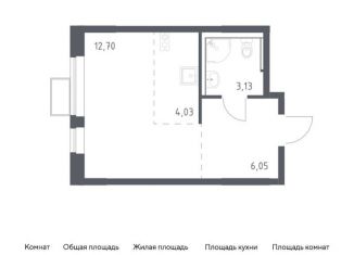 Квартира на продажу студия, 25.9 м2, деревня Мисайлово, микрорайон Пригород Лесное, к14.2