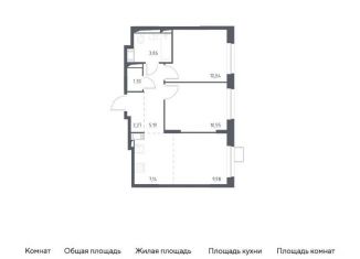 Продажа 2-комнатной квартиры, 51.5 м2, Московская область, микрорайон Пригород Лесное, к5.2